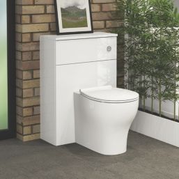 Newland  Floorstanding Toilet Unit White Gloss 600mm x 260mm x 850mm