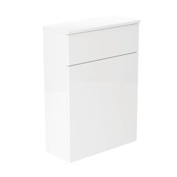 Newland  Floorstanding Toilet Unit White Gloss 600mm x 260mm x 850mm
