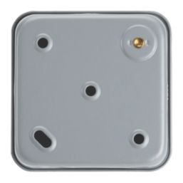 Contactum  13A Switched Metal Clad Fused Spur & Flex Outlet   with White Inserts