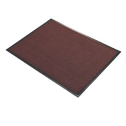 COBA Vyna-Plush Entrance Mat Black/Red 1.2m x 0.9m x 7mm