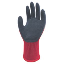 Wonder Grip WG-355 Dual  General Handling Gloves Maroon/Grey X Large