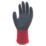 Wonder Grip WG-355 Dual  General Handling Gloves Maroon/Grey X Large