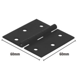 Magnodur Black Butt Hinge 60mm x 60mm 2 Pack