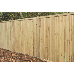 Forest Decibel Vertical Tongue & Groove  Noise Reduction Fence Panels Natural Timber 6' x 6' Pack of 4