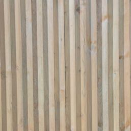 Forest Decibel Vertical Tongue & Groove  Noise Reduction Fence Panels Natural Timber 6' x 6' Pack of 4