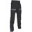 Dickies Eisenhower Tuff Work Trousers Black / Grey 34" W 31" L