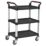 Barton  Silver/Black Premium 3-Shelf Trolley 980mm