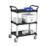 Barton  Silver/Black Premium 3-Shelf Trolley 980mm