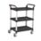 Barton  Silver/Black Premium 3-Shelf Trolley 980mm