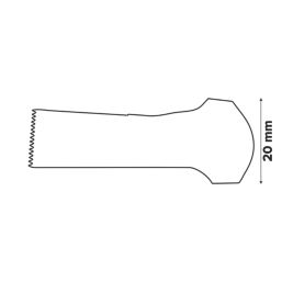 Erbauer   Multi-Material Plunge Cutting Blade 20mm