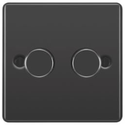 LAP  2-Gang 2-Way LED Dimmer Switch  Black Nickel