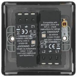 LAP  2-Gang 2-Way LED Dimmer Switch  Black Nickel