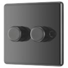 LAP  2-Gang 2-Way LED Dimmer Switch  Black Nickel