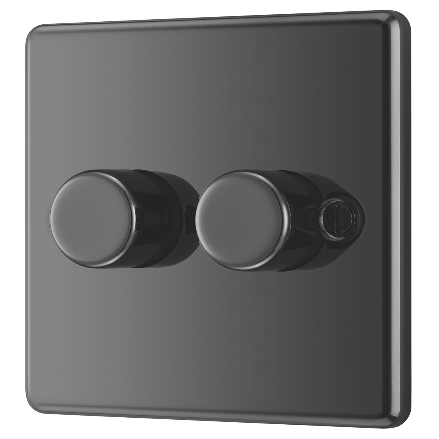 LAP 2-Gang 2-Way LED Dimmer Switch Black Nickel (23073)