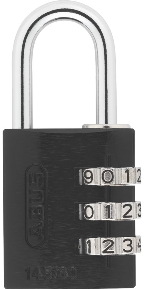 Abus MyCode Combination Padlock Black 31.5mm - Screwfix