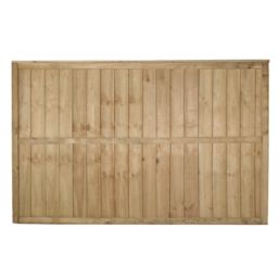 Forest Vertical Board Closeboard  Fence Panels Natural Timber 6' x 4' Pack of 20
