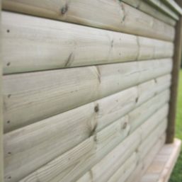 Forest POG51MTTFIN 17' x 12' 6" (Nominal) Hip Timber Gazebo with Assembly