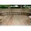 Forest POG51MTTFIN 17' x 12' 6" (Nominal) Hip Timber Gazebo with Assembly