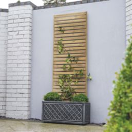 Forest  Softwood Rectangular Slatted Trellis 2' x 6' 4 Pack