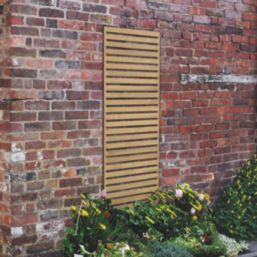 Forest  Softwood Rectangular Slatted Trellis 2' x 6' 4 Pack