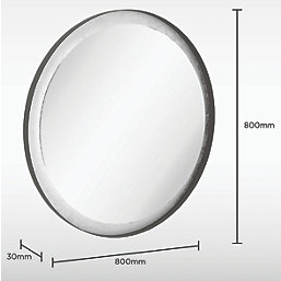 Sensio Hebe TrioTone Round Illuminated Bathroom Mirror With 1500lm LED Light 800mm x 800mm