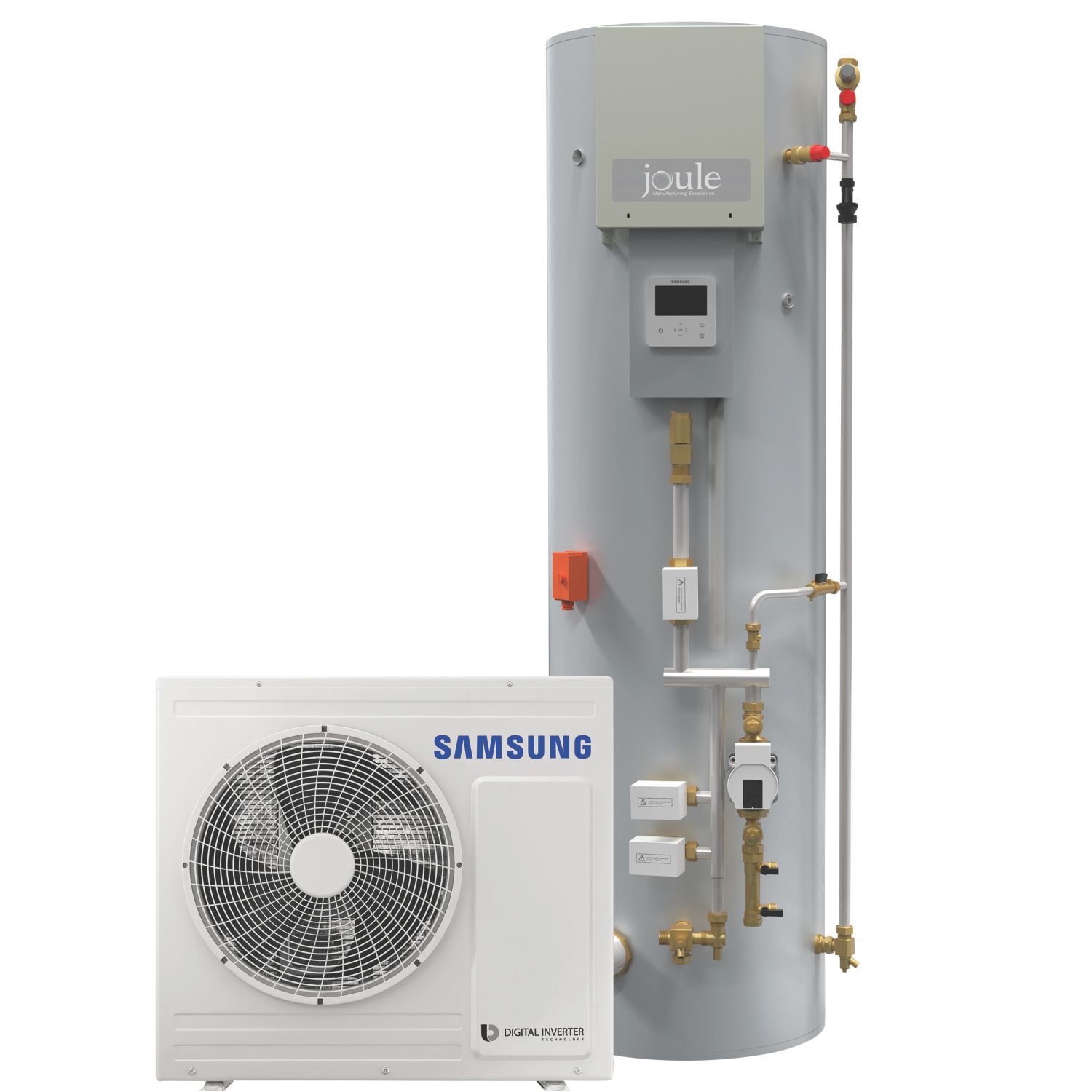 Samsung 5kW Air-Source Pre-Plumbed Heat Pump Kit 200Ltr (230PG)