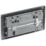 British General Nexus Metal 13A 2-Gang SP Switched Socket + 3A 45W 2-Outlet Type A & C USB Charger Matt Black with Black Inserts