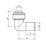 ETAL  Brass Push-Fit Reducing 90° Stem Elbow F 10mm x M 15mm 2 Pack