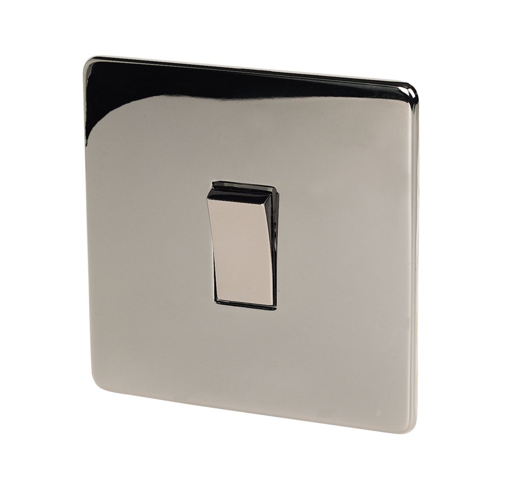 Crabtree Platinum 10AX 1-Gang Intermediate Switch Black Nickel