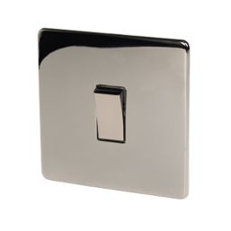 Crabtree Platinum 10AX 1-Gang Intermediate Switch Black Nickel