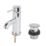 Swirl Ola Chrome 152mm Standard Lever Mono Basin Mixer Tap  With Clicker Waste
