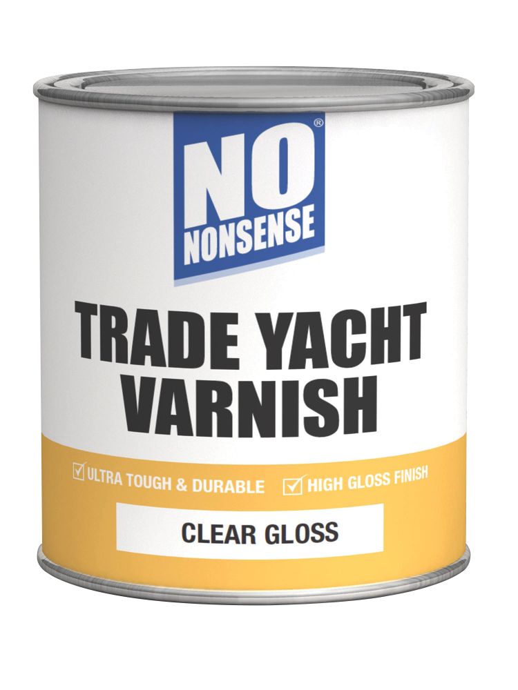 No Nonsense Yacht Varnish Gloss Clear 750ml Screwfix