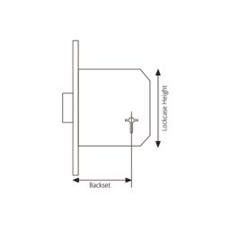 Smith & Locke Fire Rated  3 Lever Electric Brass Mortice Deadlock 64mm Case - 44mm Backset