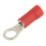 Essentials Insulated Red 4mm Ring Crimps 100 Pack