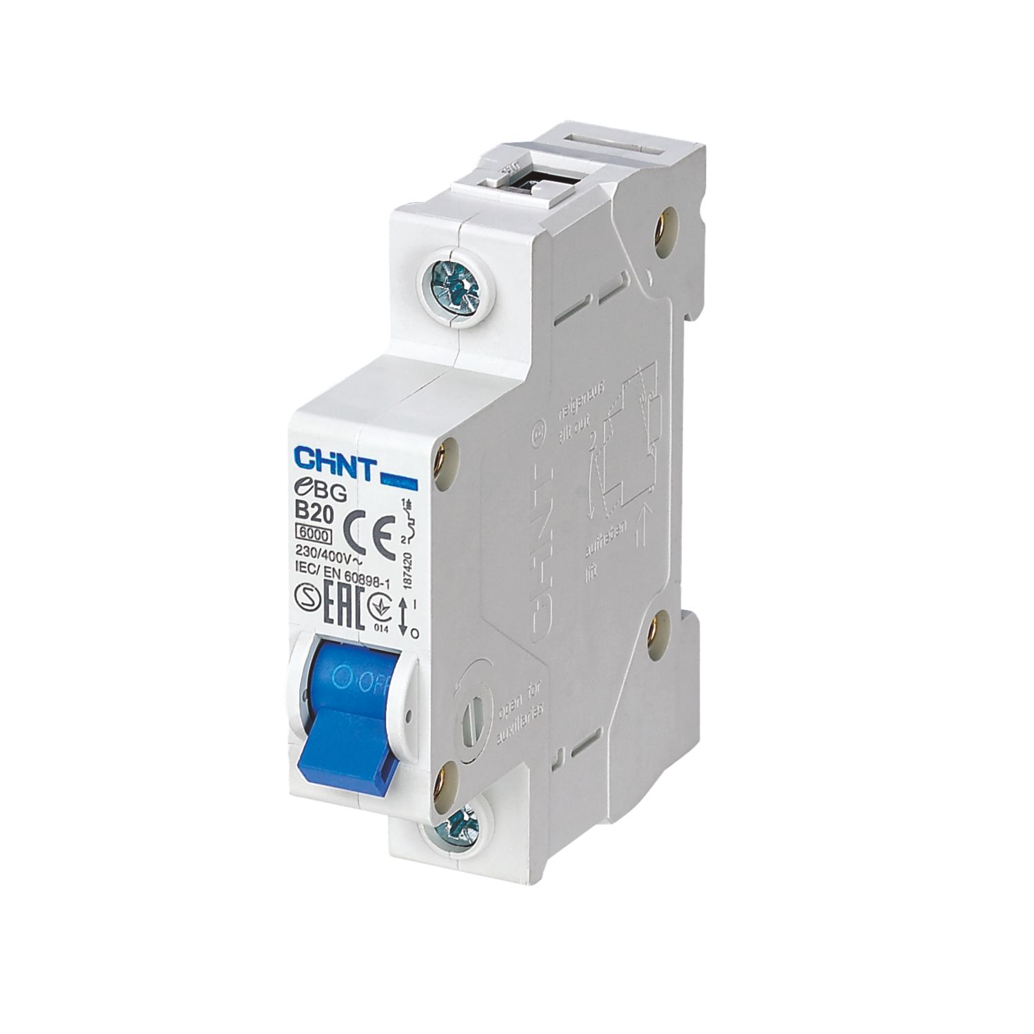 Chint EBG 20A SP B Curve MCB (2317V)