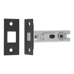 Smith & Locke Matt Black Mortice Latch & Thumbturn Set 76mm Case - 57mm Backset