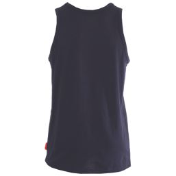 Hard Yakka HY HERITAGE SINGLET Sleeveless Tee Shirts Navy Medium 38" Chest