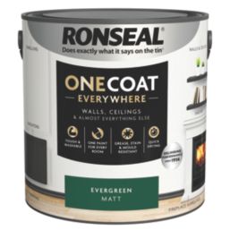 Ronseal 2.5Ltr Evergreen Matt Emulsion Multi Surface Paint