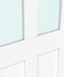 Green & Taylor Victorian 1-Clear Light Primed White Wooden Shaker Internal Door 2040mm x 826mm