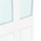 Green & Taylor Victorian 1-Clear Light Primed White Wooden Shaker Internal Door 2040mm x 826mm
