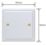 Varilight  1-Gang Blanking Plate Georgian White