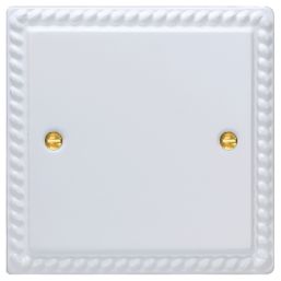 Varilight  1-Gang Blanking Plate Georgian White