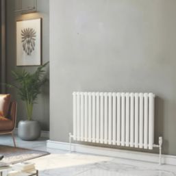 Reina Elips Single 600mm x 1140mm 2985BTU White Horizontal Designer Radiator