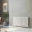 Reina Elips Single 600mm x 1140mm 2985BTU White Horizontal Designer Radiator