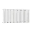 Reina Elips Single 600mm x 1140mm 2985BTU White Horizontal Designer Radiator