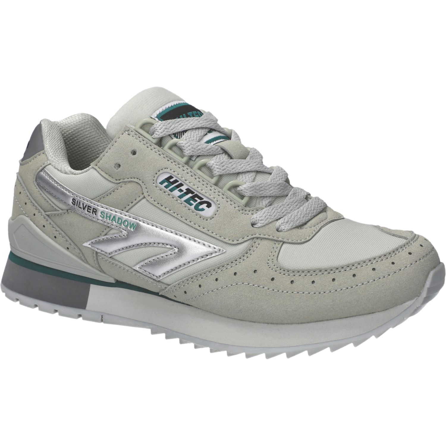 Hi-Tec Silver Shadow OG Size 12 Silver Water-Resistant Non Safety Trainers (231EK)