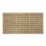 Forest  Double-Slatted  Fence Panels Natural Timber 6' x 3' Pack of 5