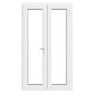 Crystal  White uPVC French Door Set 2055 x 1290mm