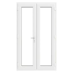 Crystal  White Double-Glazed uPVC French Door Set 2055mm x 1290mm