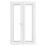 Crystal  White Double-Glazed uPVC French Door Set 2055mm x 1290mm